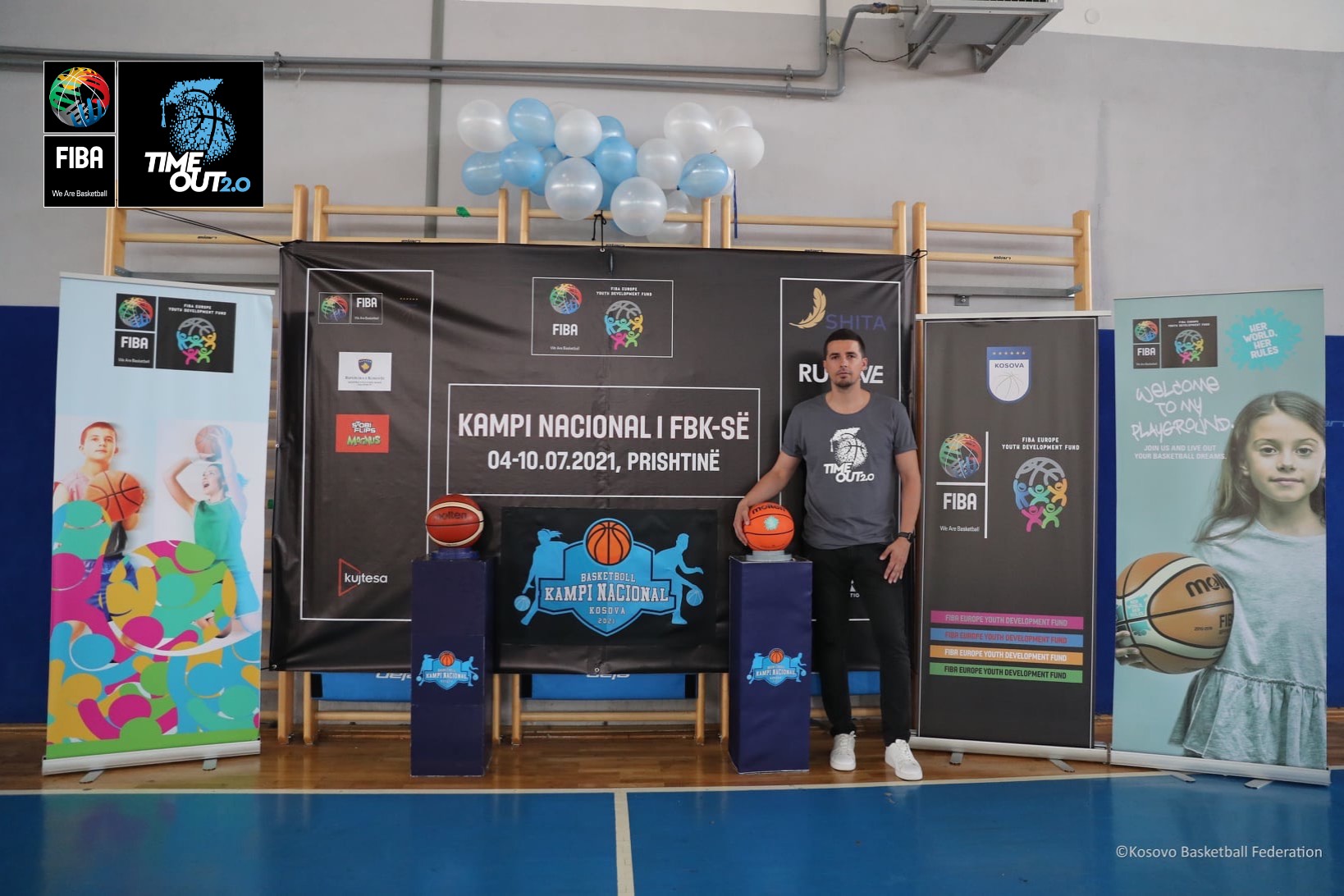 Programi FIBA Time Out 2.0 i ndihmon Rugovës të kryesojë me sukses organizimin e Kampit Nacional të FBK-së